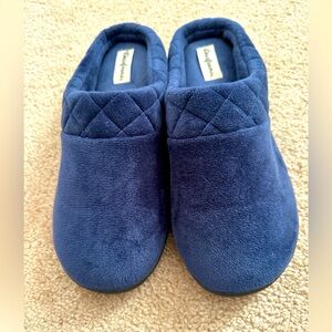 Velveteen Blue Slippers